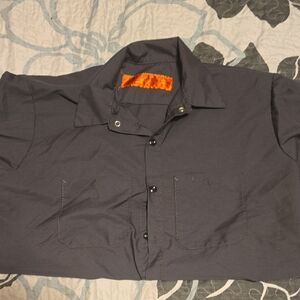Dark Gray Red Kap Lg Work Shirt